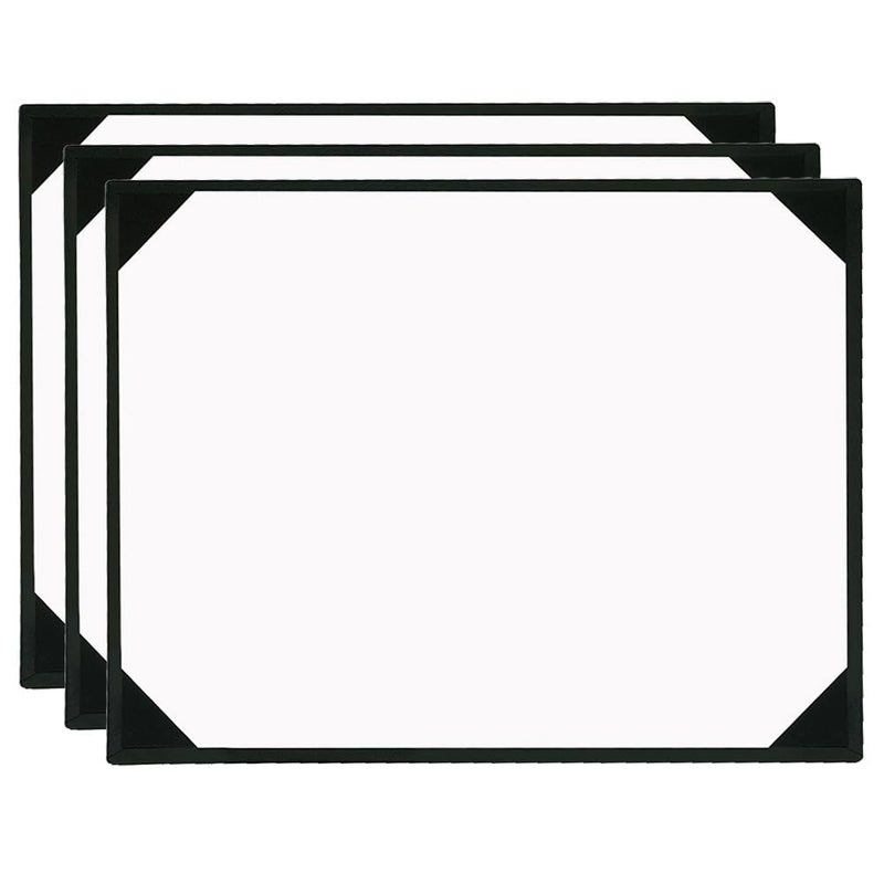 PaperDirect Black Leatherette Award Boards with Acetate Overlay, 9 x 11-Â½ Inches, Pack of 3, Certificate Cover for School, Work, Diplomas, Graduation & Awards - Image 3